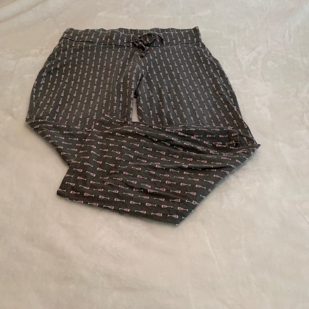 Kmart/Sears Brand Cotton Wine Glass Lounge Pants Size XL